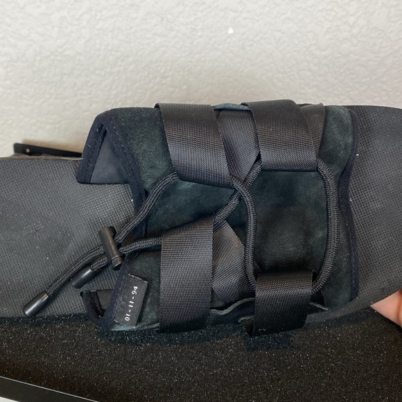 All Saints black slip on sandals main image 6